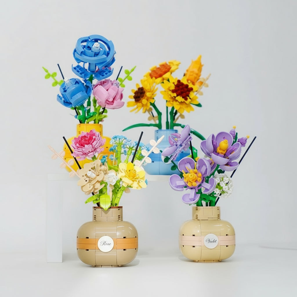 Sonnenblumen in Vase | Bausteine
