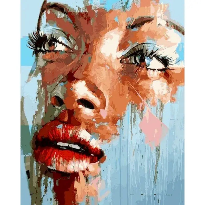 Abstrakte Frau | Malen nach Zahlen