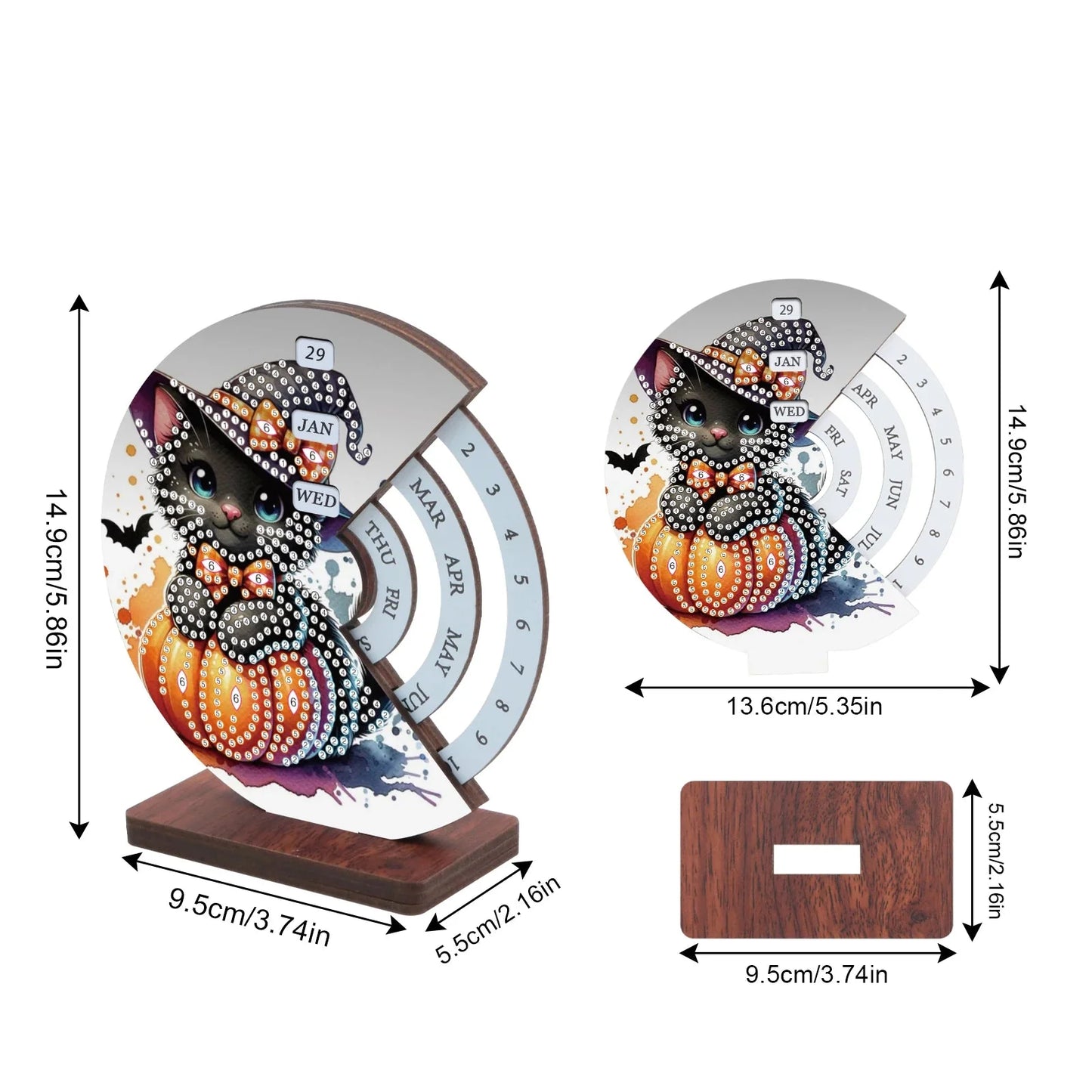 Halloween-Katze | Kalender | Diamond Painting