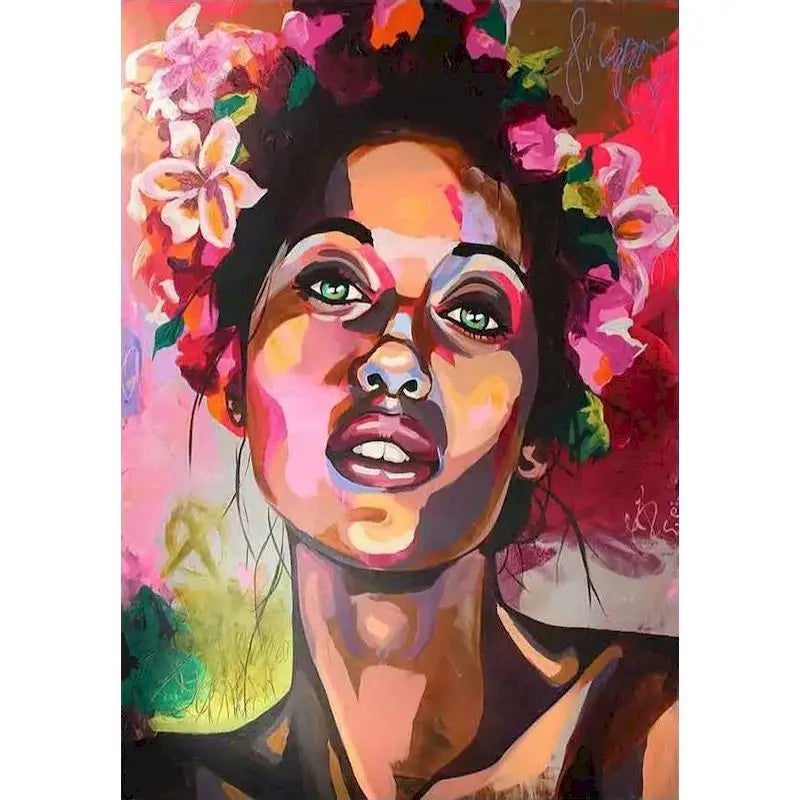 Abstrakte Frau | Malen nach Zahlen