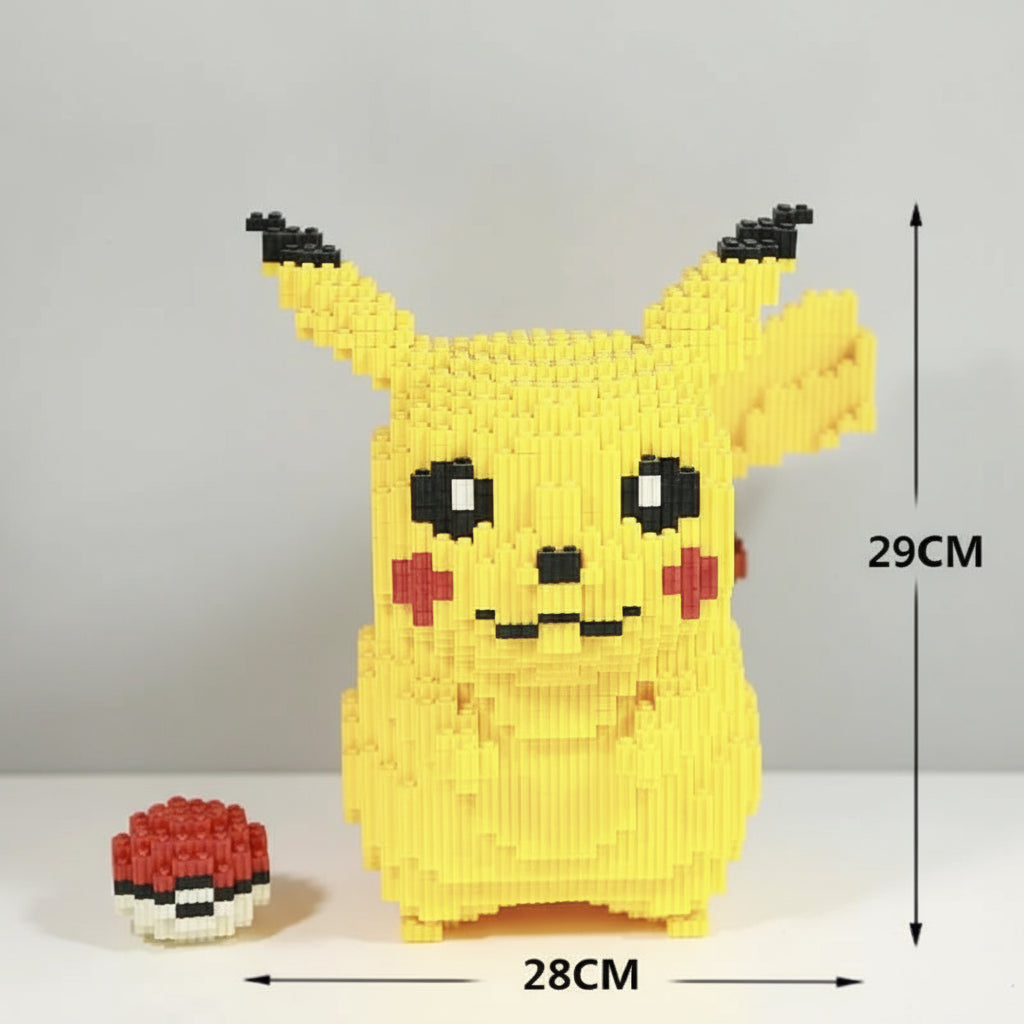 Gelbes Blitztier mit Ball | Bausteine