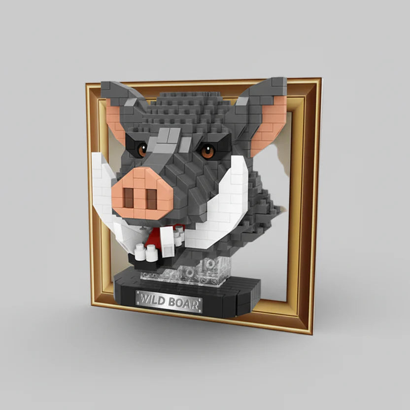 Mini 3D Bild Braunbär | Bausteine