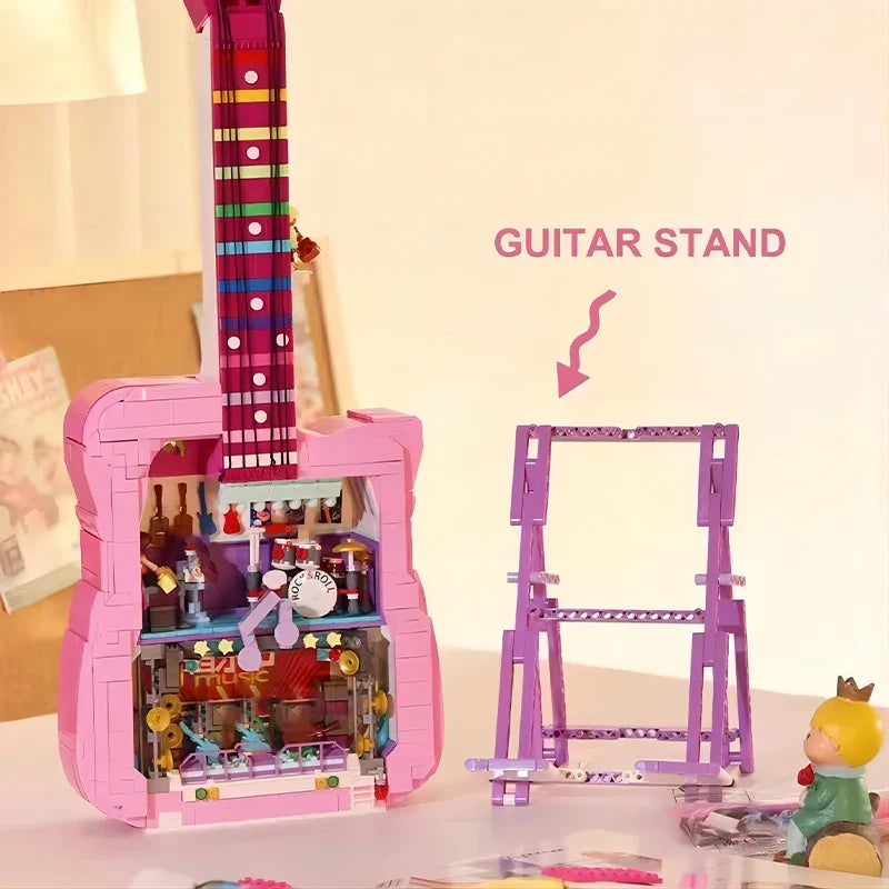 Rosa Gitarre | Bausteine
