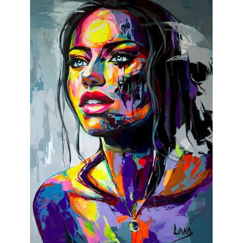 Abstrakte Frau | Malen nach Zahlen