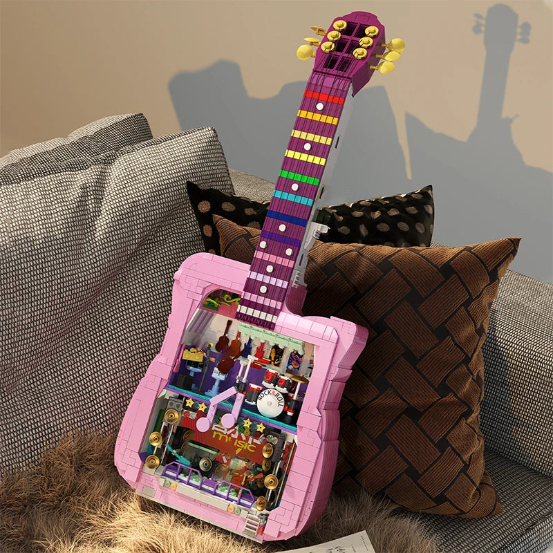 Rosa Gitarre | Bausteine