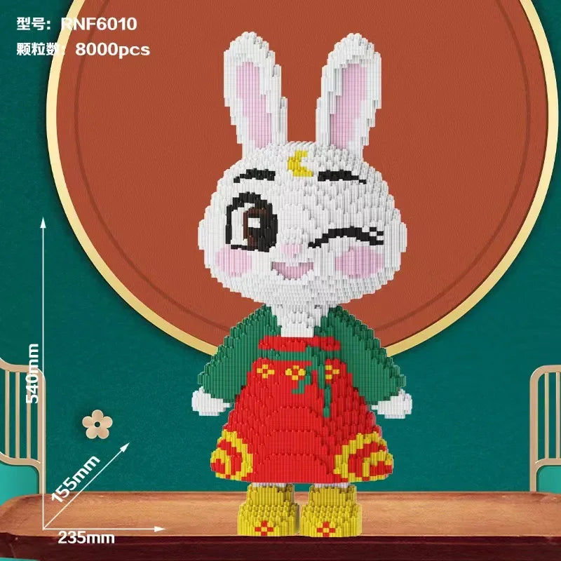 Kaninchen im Kleid | Bausteine