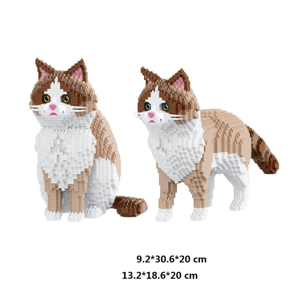 2 in 1 Ragdoll Katze | Bausteine