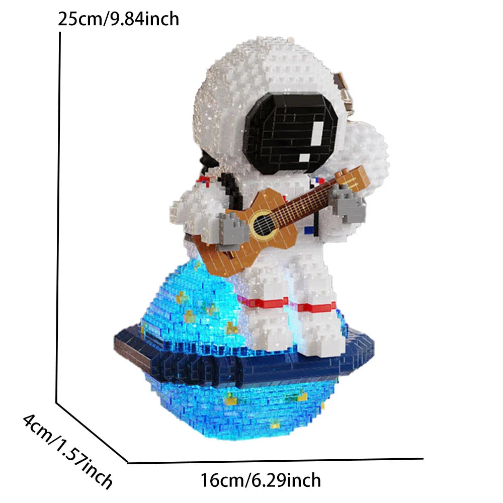 Astronaut mit Gitarre | Bausteine