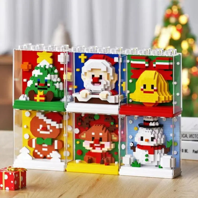 Weihnachtsfiguren in Bauklötze