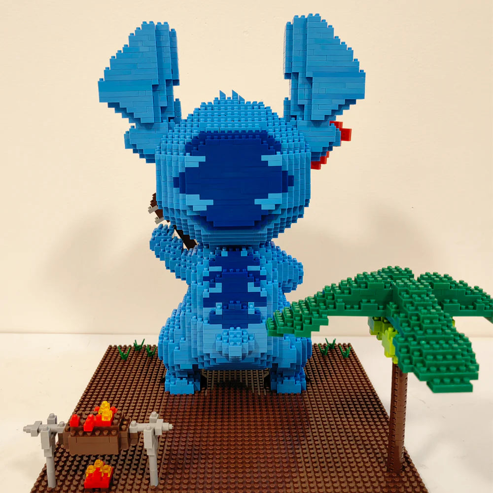 Blaues Wesen mit Gitarre | Bausteine