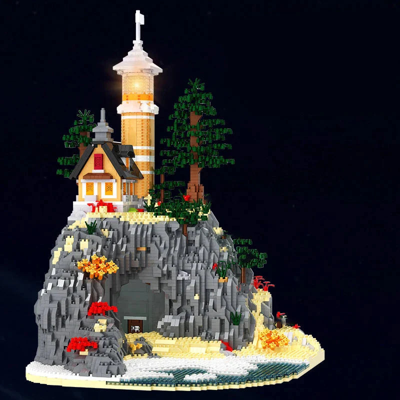 Leuchtturm auf dem Berg | Bausteine