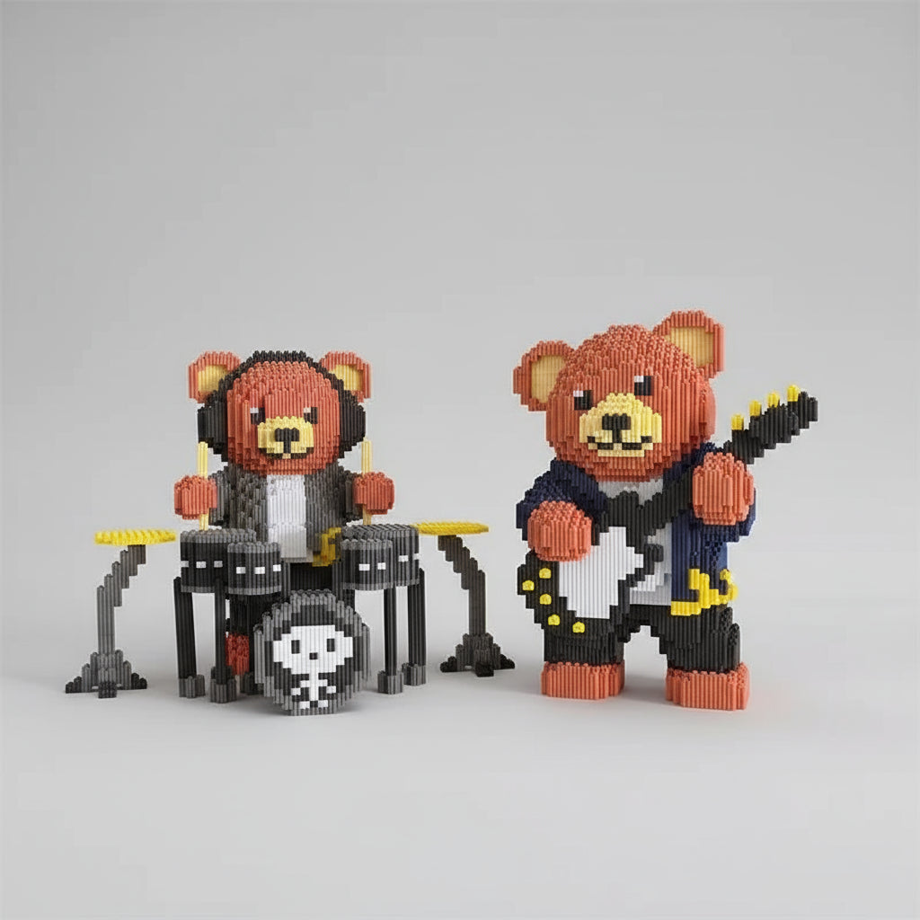 Kuschelbär-Rockstar | Bausteine