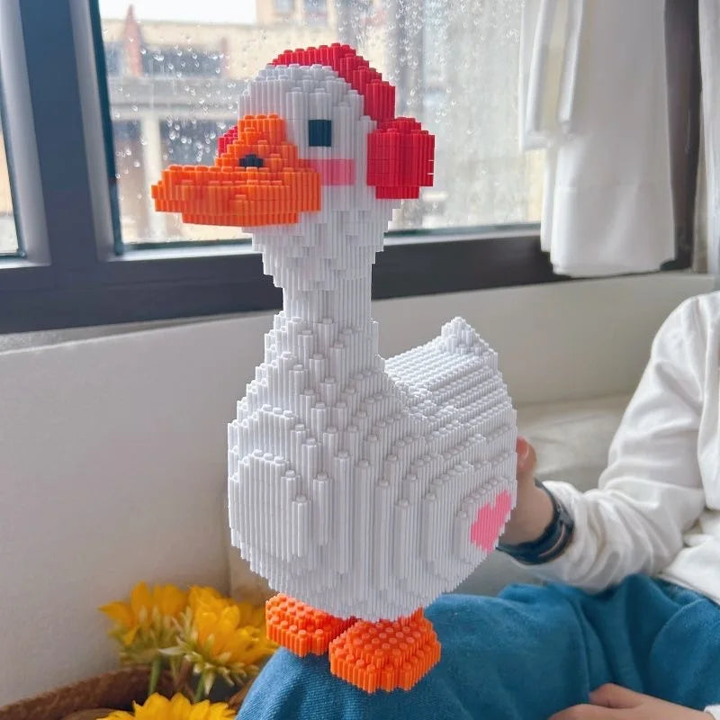 Gans mit Kopfhörer | Bausteine