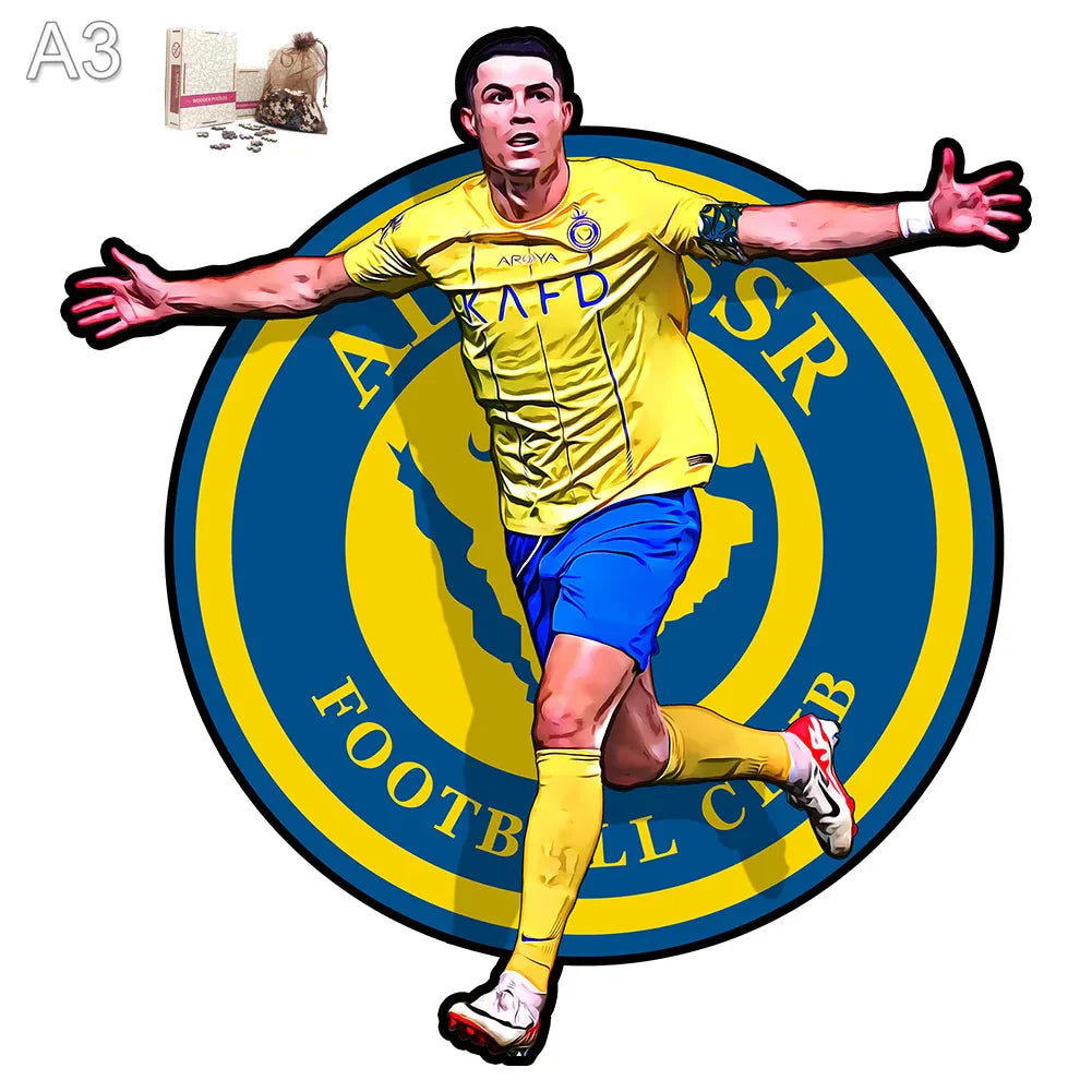 Ronaldo Al-Nassr | 2D Holzpuzzle