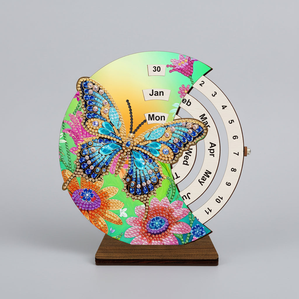 Blauer Schmetterling | Kalender | Diamond Painting