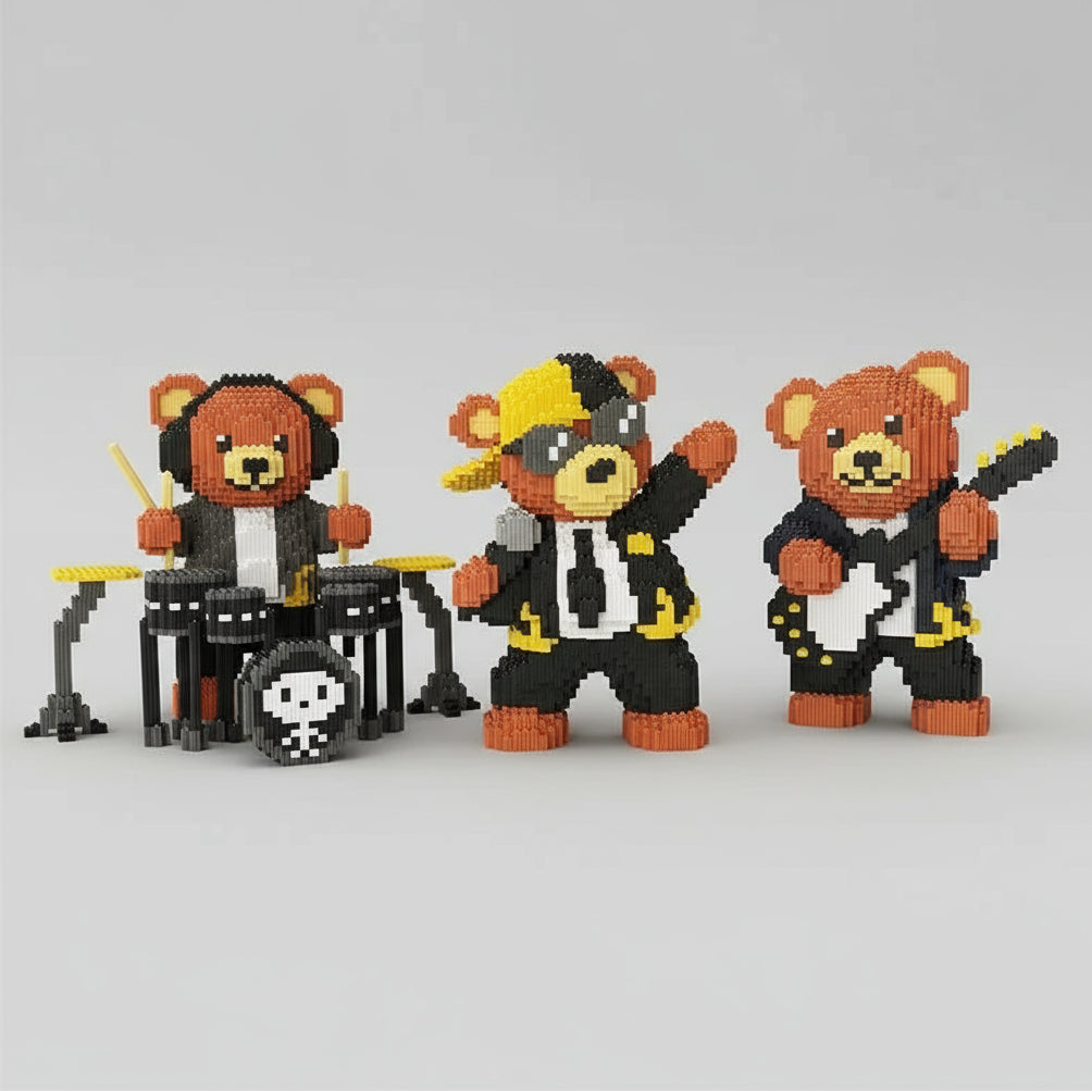 Kuschelbär-Rockstar | Bausteine
