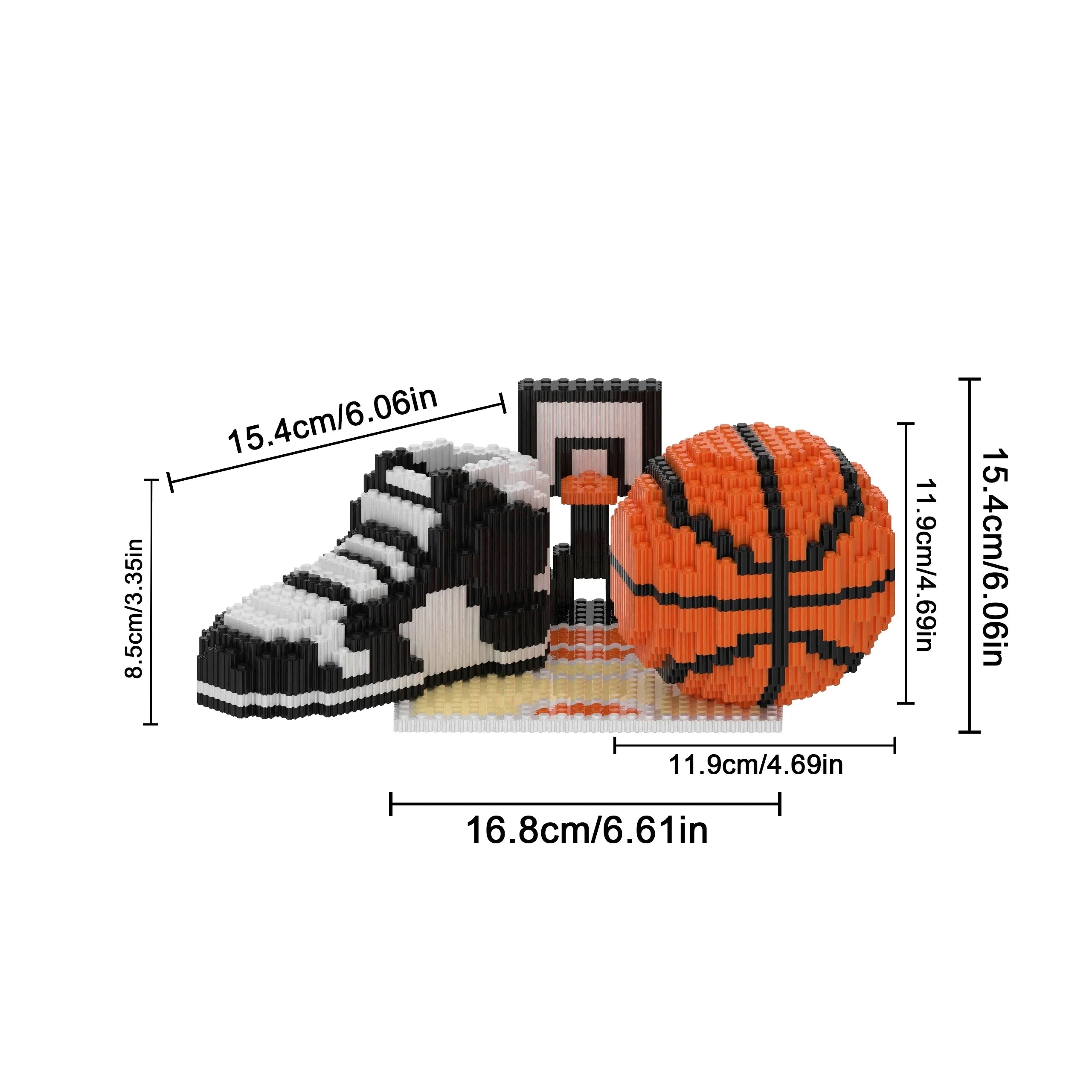Basketballschuh auf Feld | Bausteine