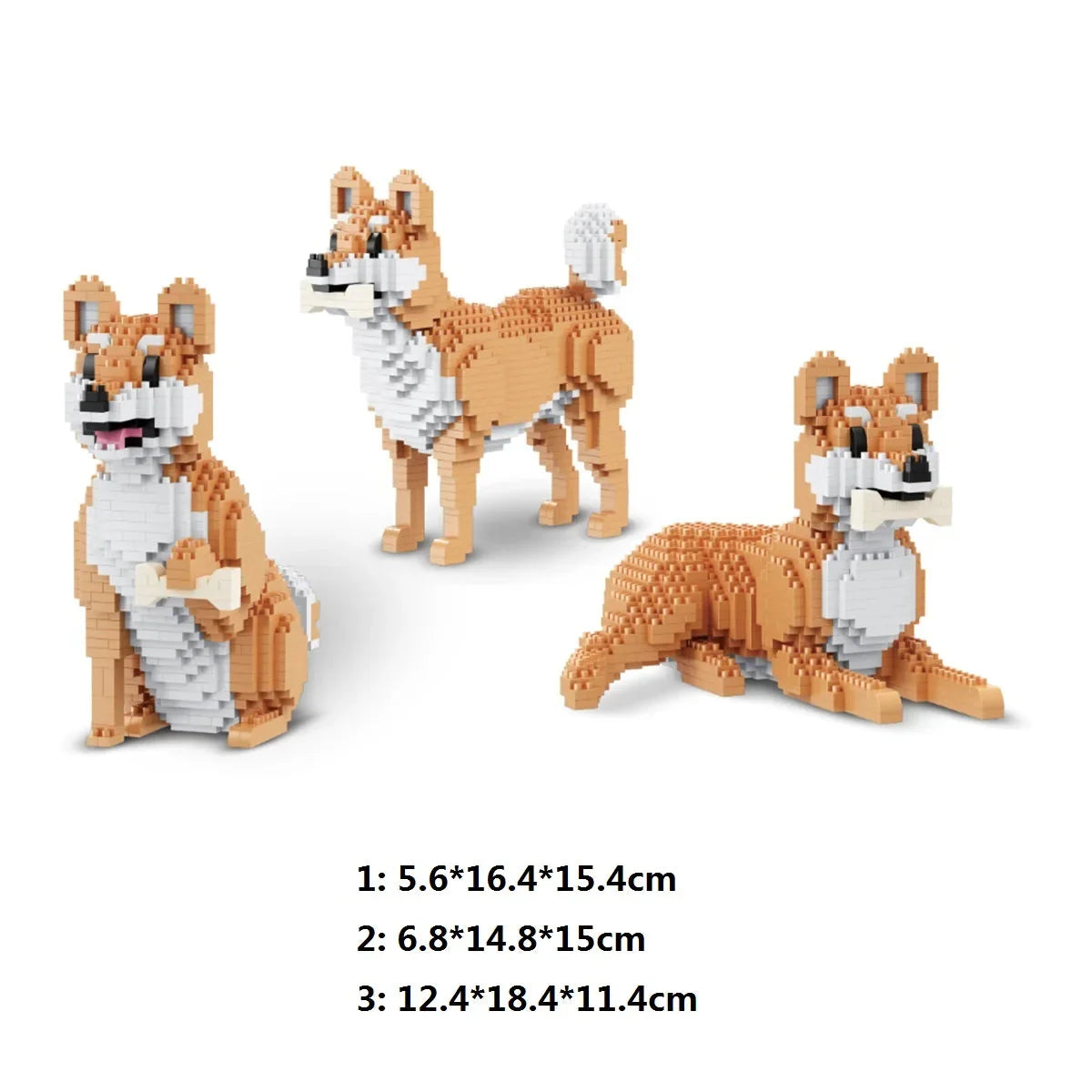 3 in 1 Shiba | Bausteine