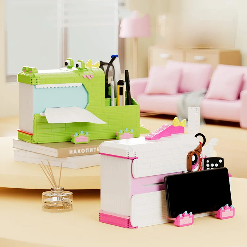 3-in-1-Stifteköcher  | Bausteine