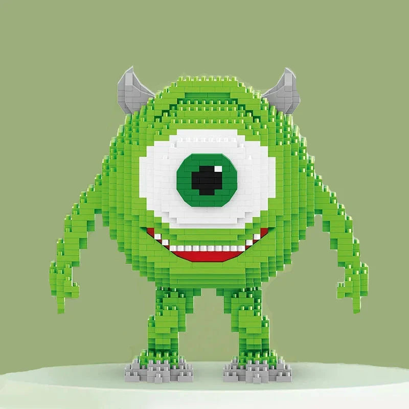 Grünes Monster mit einem Auge | Bausteine