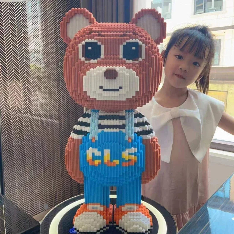 Braunbären mit Latzhose | Bausteine