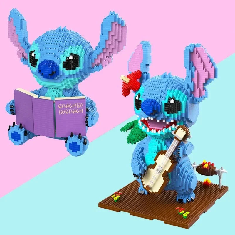 Blaues Wesen mit Gitarre | Bausteine