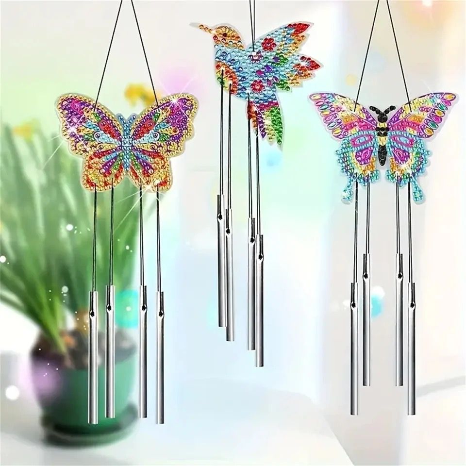Schmetterling Windspiel | Diamond Painting