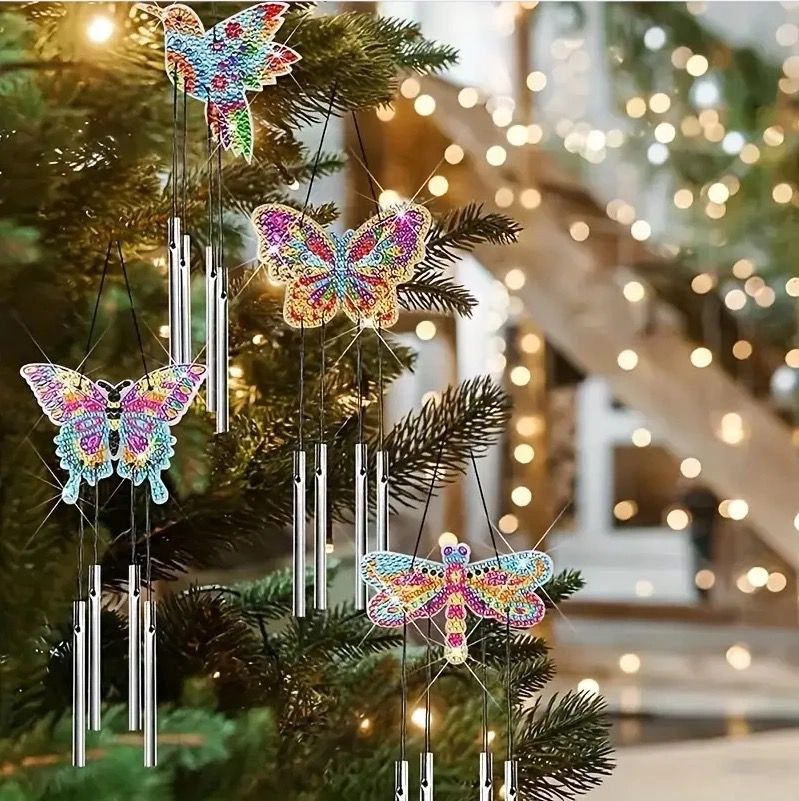 Schmetterling Windspiel | Diamond Painting