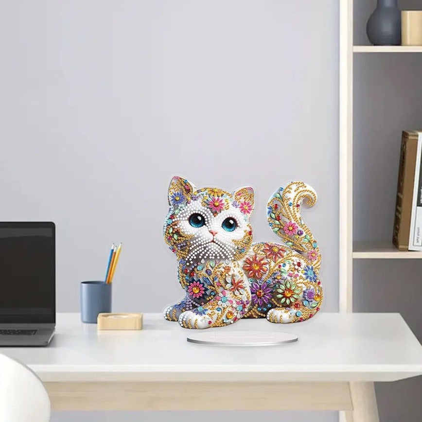 5D Niedliche Katze | Diamond Painting