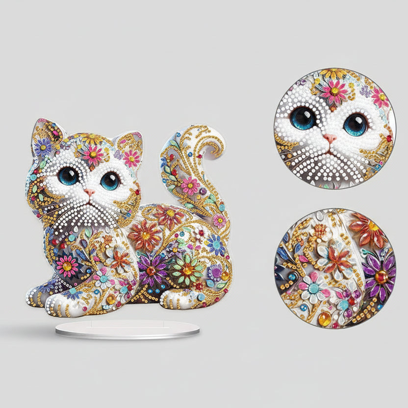 5D Niedliche Katze | Diamond Painting