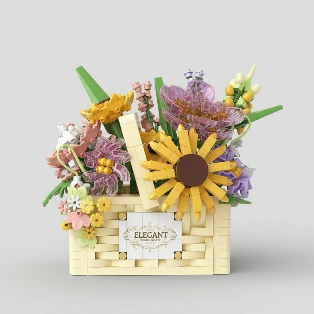Kreativer Blumenkorb | Bausteine