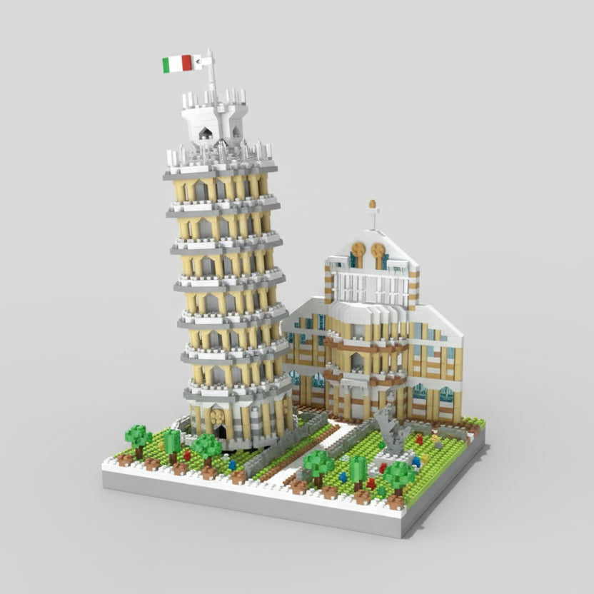 Turm von Pisa + Gebäude | Bausteine