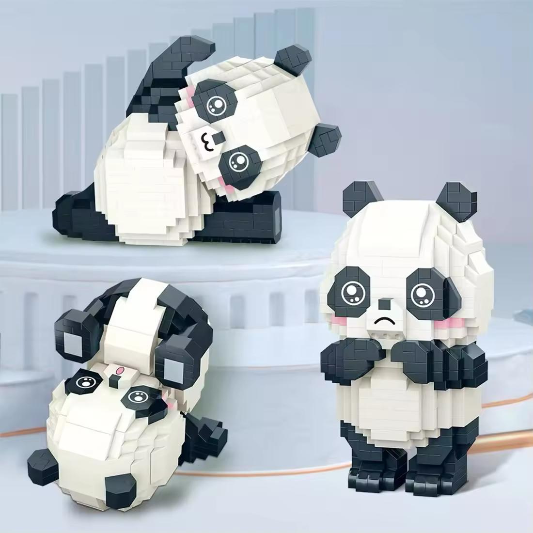 Liegender Panda | Bausteine