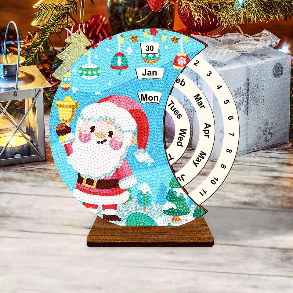 Weihnachtsmann mit Glocke | Kalender | Diamond Painting