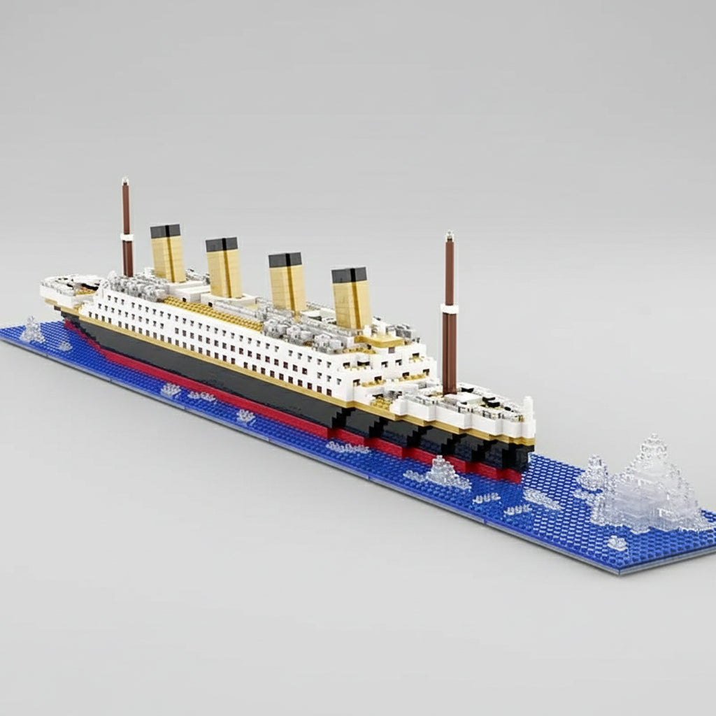 Titanic mit Eisberg | Bausteine