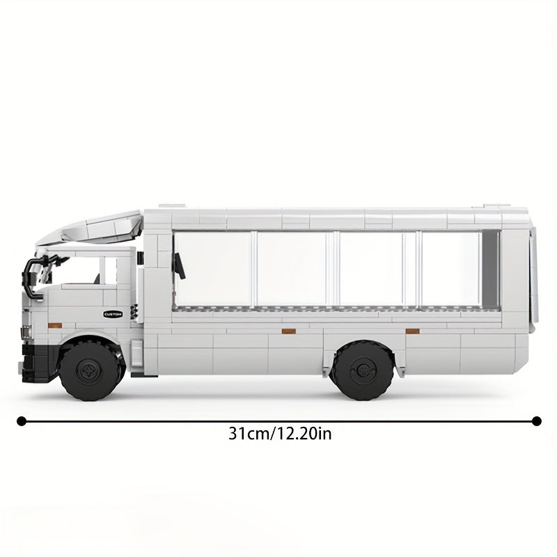 Weißer Container-LKW | Bausteine