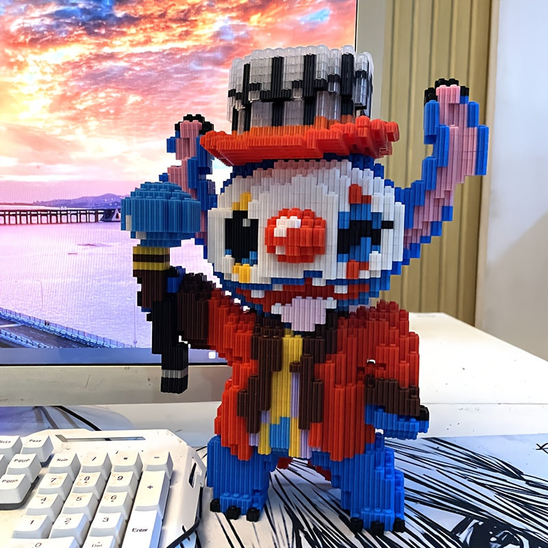 Blaues Wesen als Clown | Bausteine