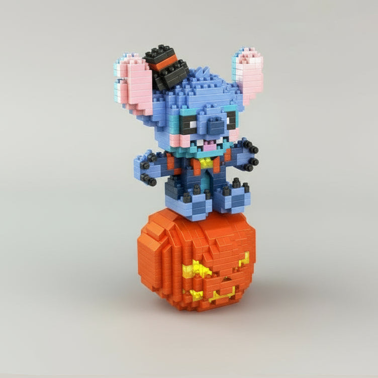 Blaues Wesen auf Kürbis | Bausteine