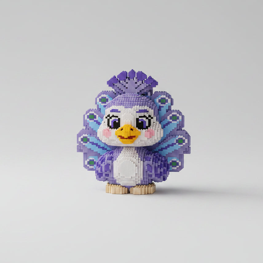 Violetter Pfau | Bausteine