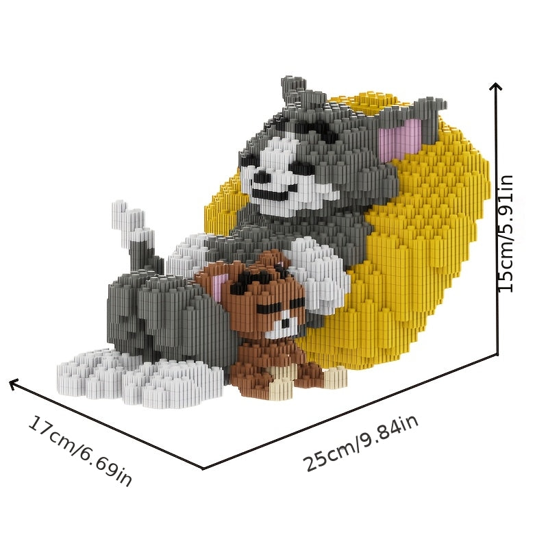 Schlafende Katze & Maus | Bausteine