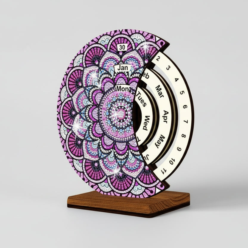 Lila Mandala | Kalender | Diamond Painting