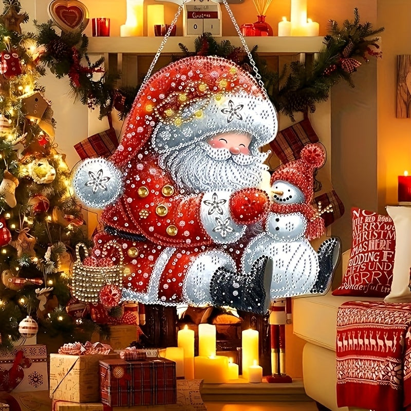 Dekoanhänger | Weihnachtsmann | Diamond Painting