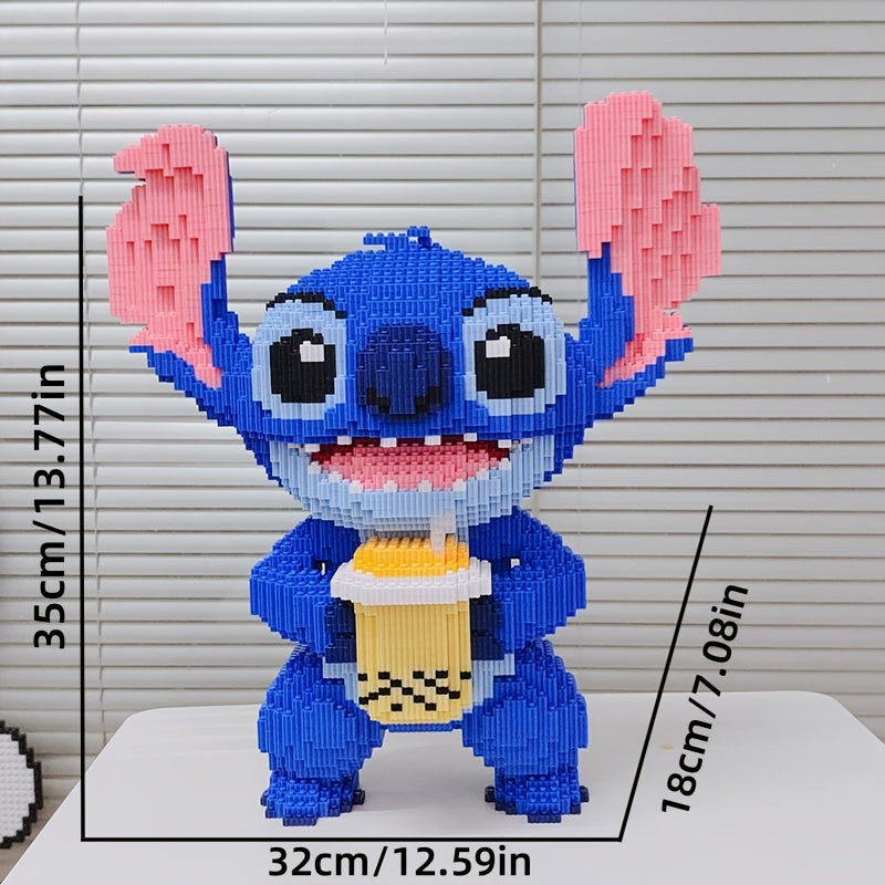 Blaues Wesen mit Milchshake | Bausteine