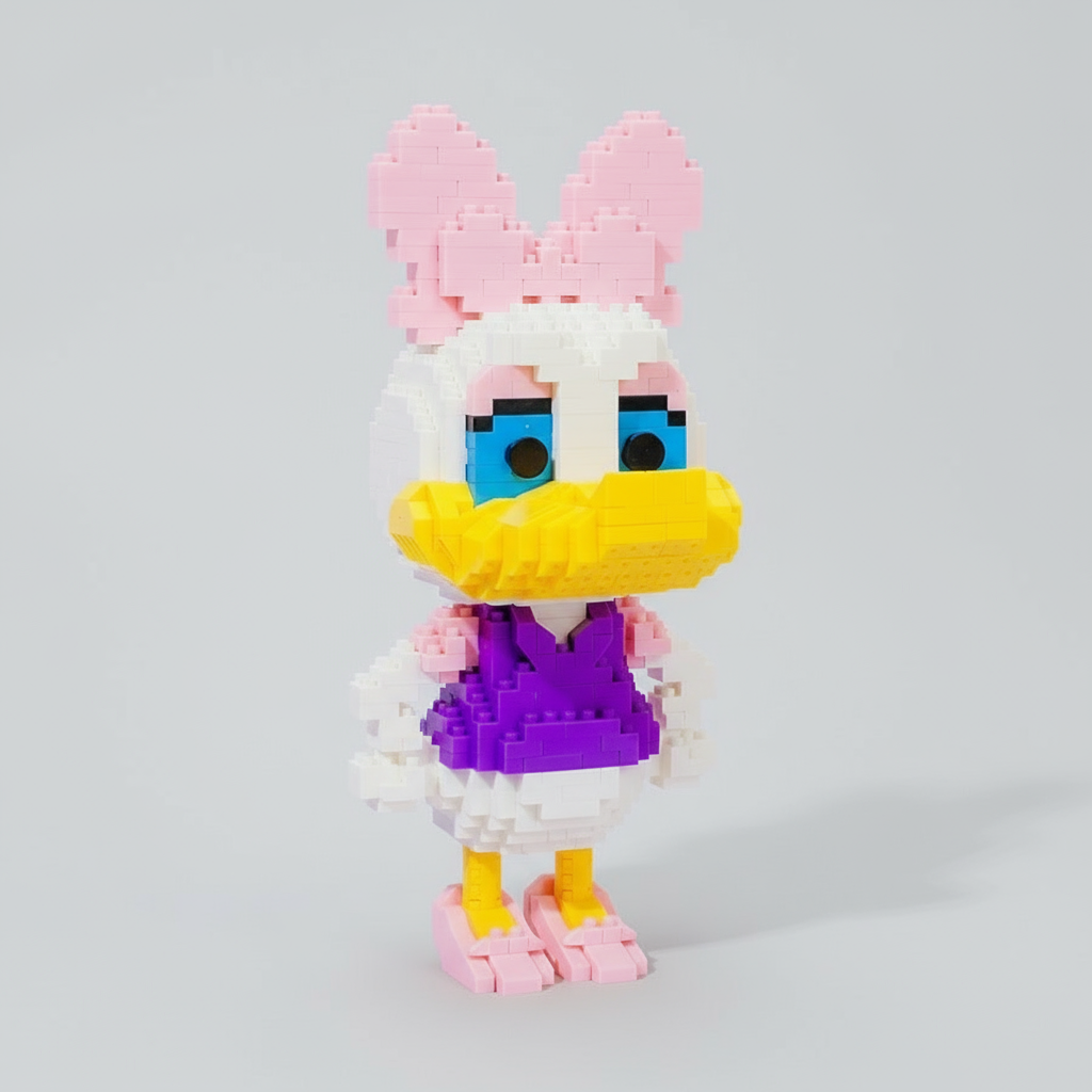 Ente im lila Anzug | Bausteine