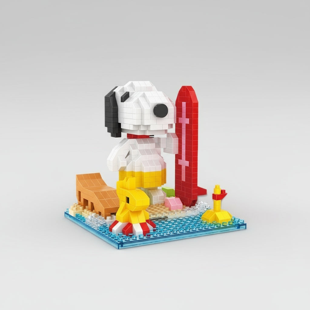 Fiktiver Beagle am Strand | Bausteine