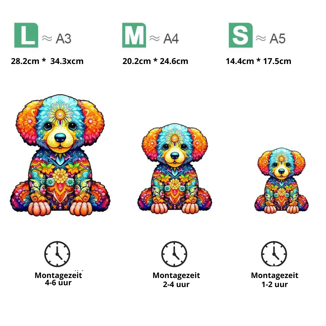 Welpe | 2D Holzpuzzle