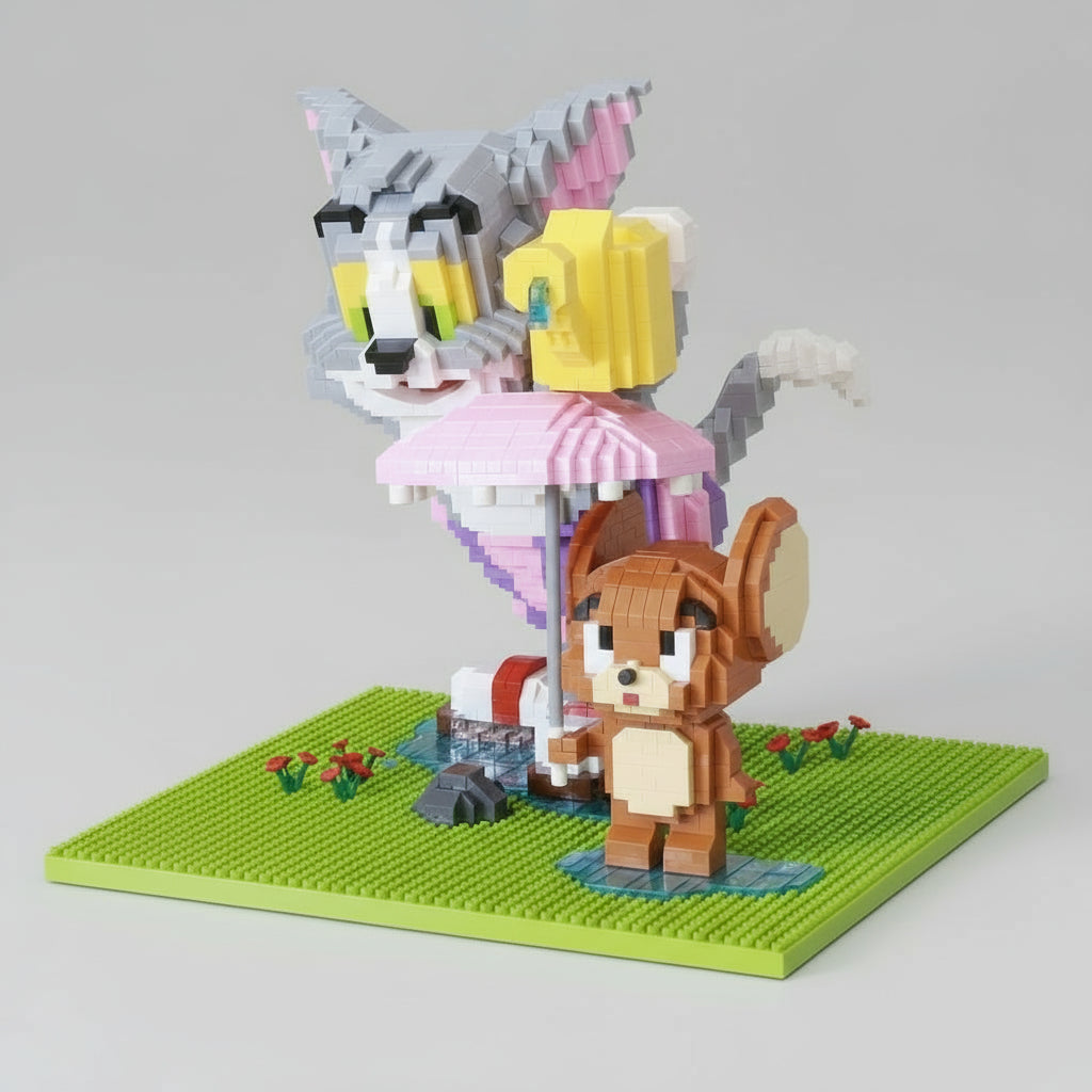 Lustiges Katz & Maus | Bausteine