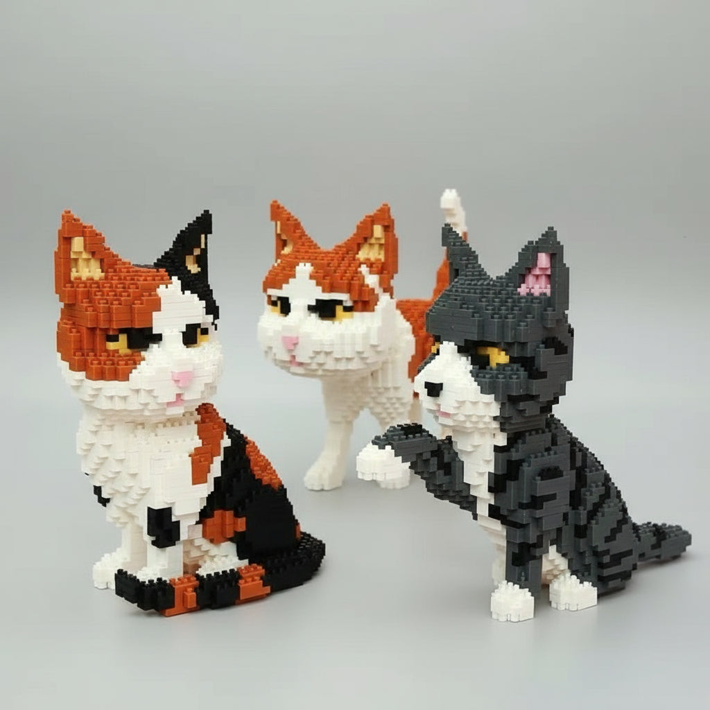 Graue Katze | Bausteine