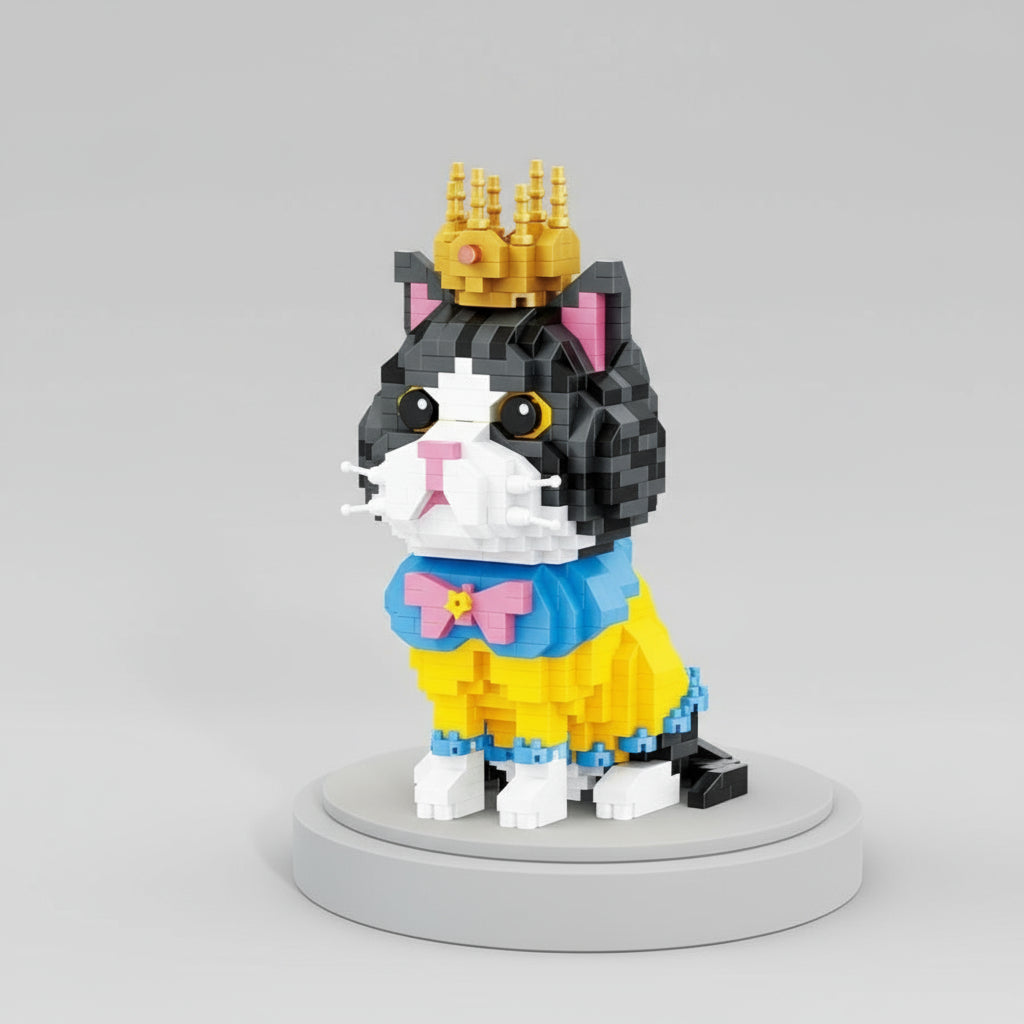 Katze mit Krone | Bausteine