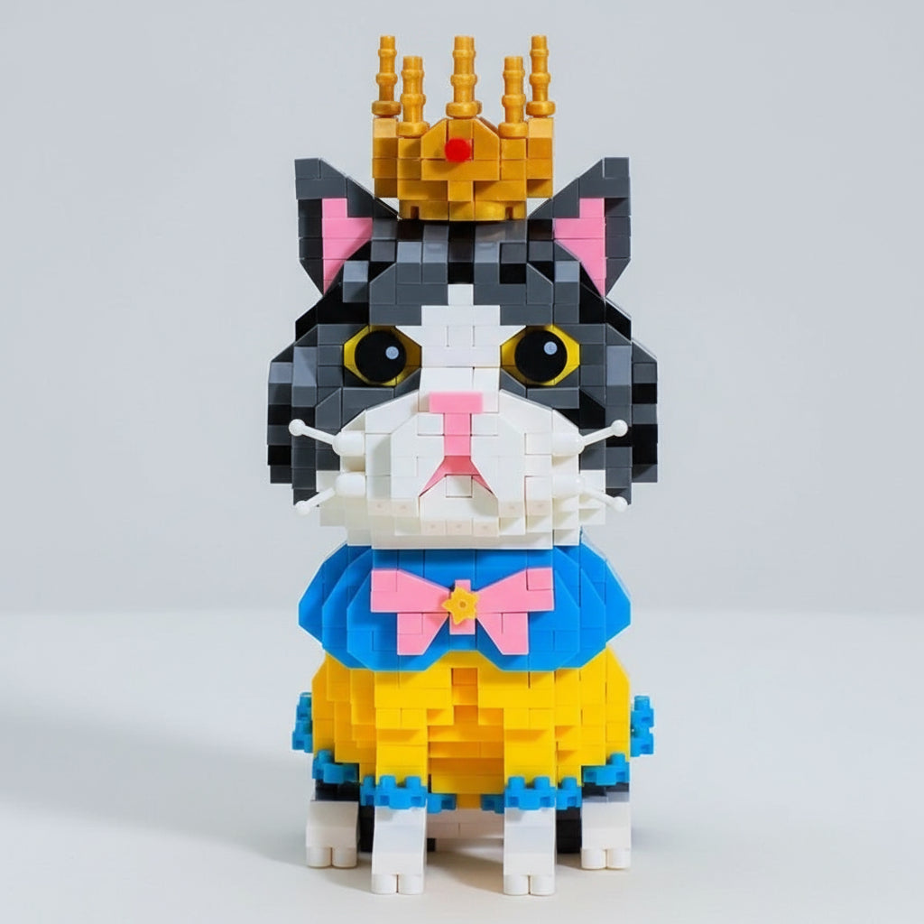 Katze mit Krone | Bausteine
